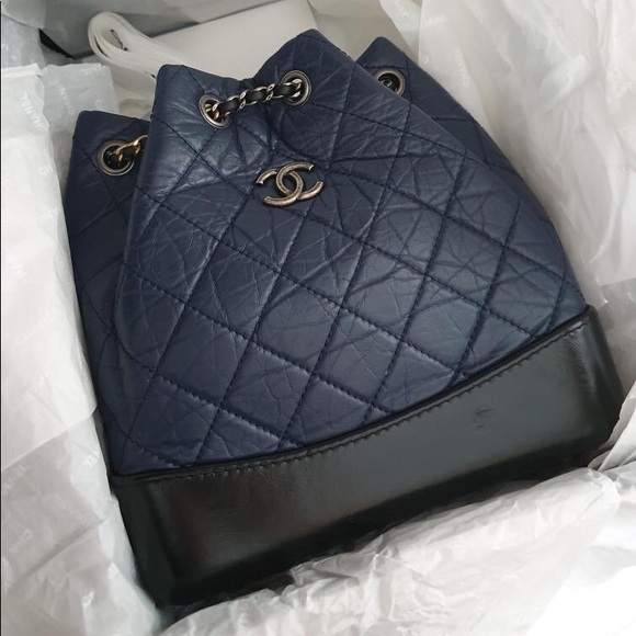 CHANEL Handbags - CHANEL GABRIELLE BACKPACK NAVY/BLACK SMALL